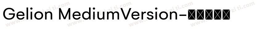 Gelion MediumVersion字体转换